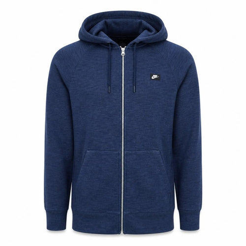Nike Men's Blue Full Zip Hoodie Size S Regular Fit Cotton Blend