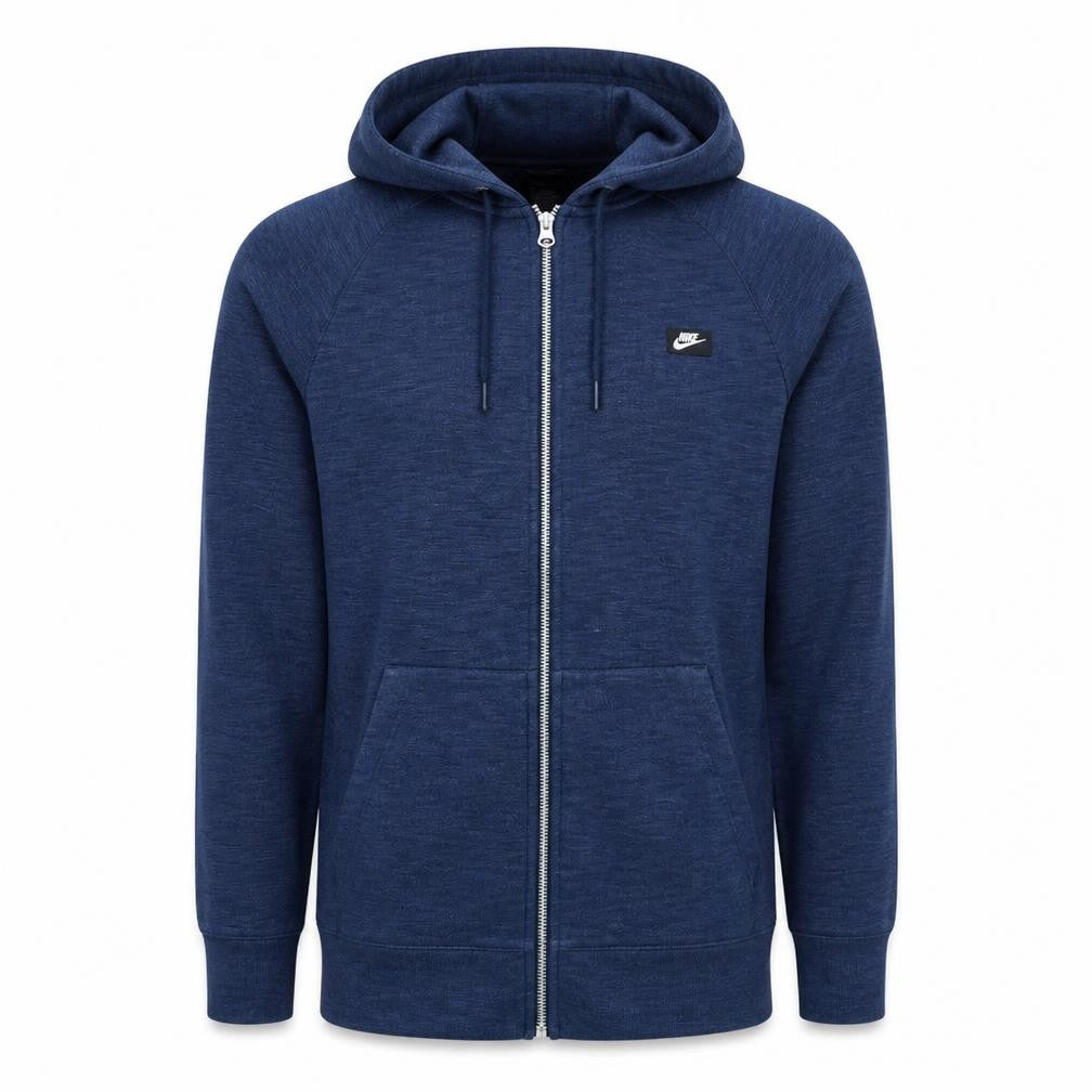 Nike Men's Blue Full Zip Hoodie Size S Regular Fit Cotton Blend