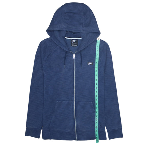 Nike Men's Blue Full Zip Hoodie Size S Regular Fit Cotton Blend