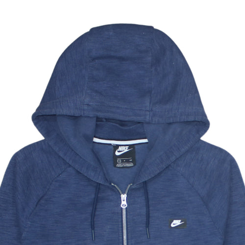 Nike Men's Blue Full Zip Hoodie Size S Regular Fit Cotton Blend