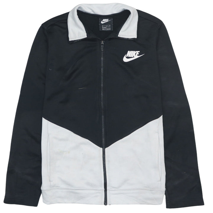 Nike Boys Black Full Zip Sports Sweatshirt XL Colourblock Logo