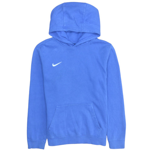 Nike Boys Blue Pullover Hoodie XL 158-170cm Cotton Blend Sweatshirt