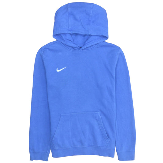 Nike Boys Blue Pullover Hoodie XL 158-170cm Cotton Blend Sweatshirt