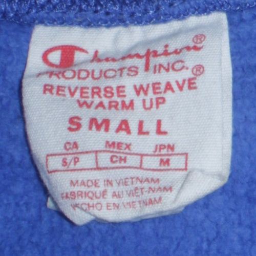 Champion Men's Blue Reverse Weave Pullover Sweatshirt Small