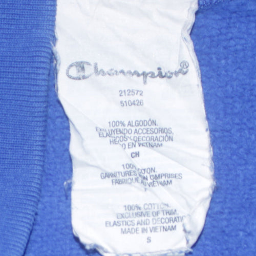 Champion Men's Blue Reverse Weave Pullover Sweatshirt Small