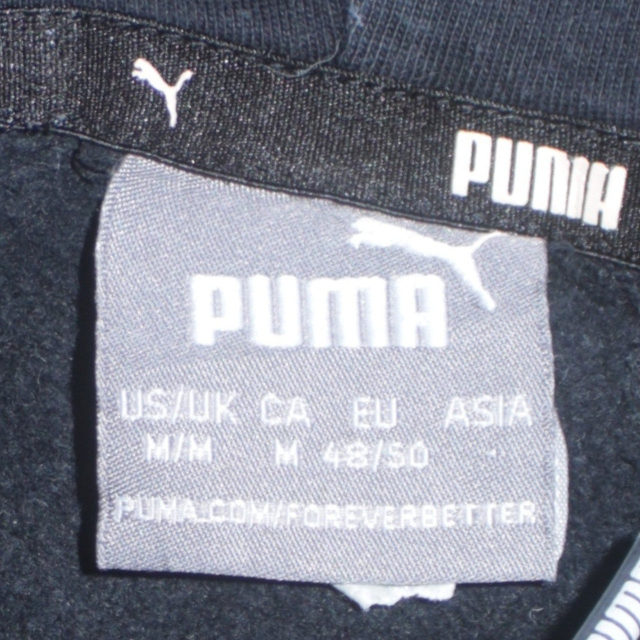 Puma Men's Black Pullover Hoodie M Logo Graphic Sportswear