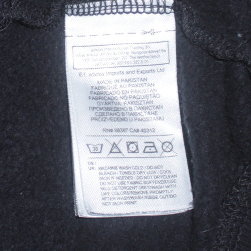 Puma Men's Black Pullover Hoodie M Logo Graphic Sportswear