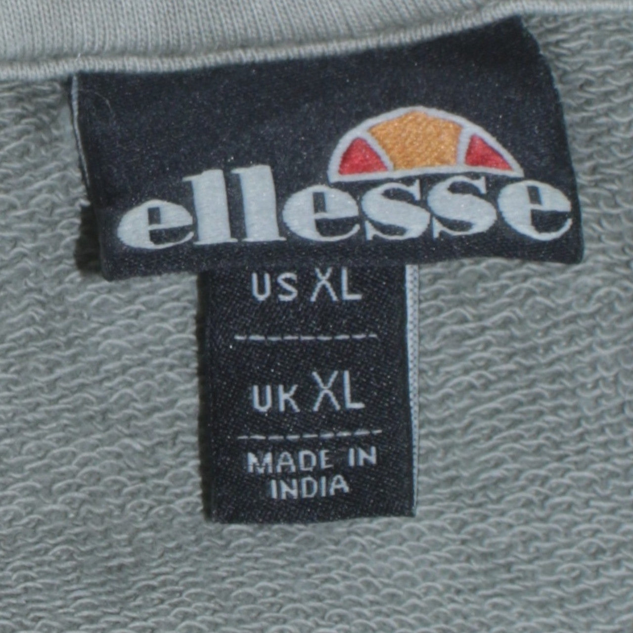 Ellesse Men’s Grey Pullover Hoodie XL Regular Fit Cotton