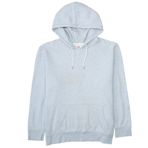 Levi's Mens Grey Fleece Pullover Hoodie XL Regular Fit
