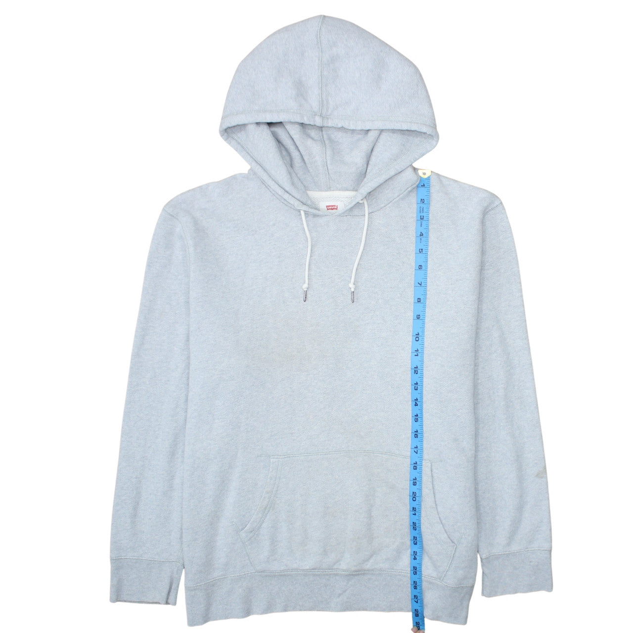 Levi's Mens Grey Fleece Pullover Hoodie XL Regular Fit