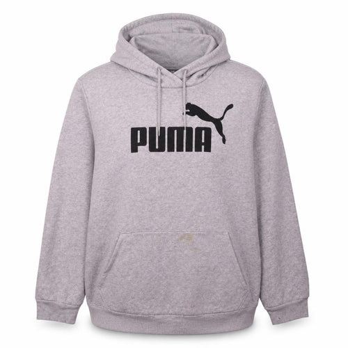 Puma Women’s Grey Logo Pullover Hoodie Size XL Fleece Casual
