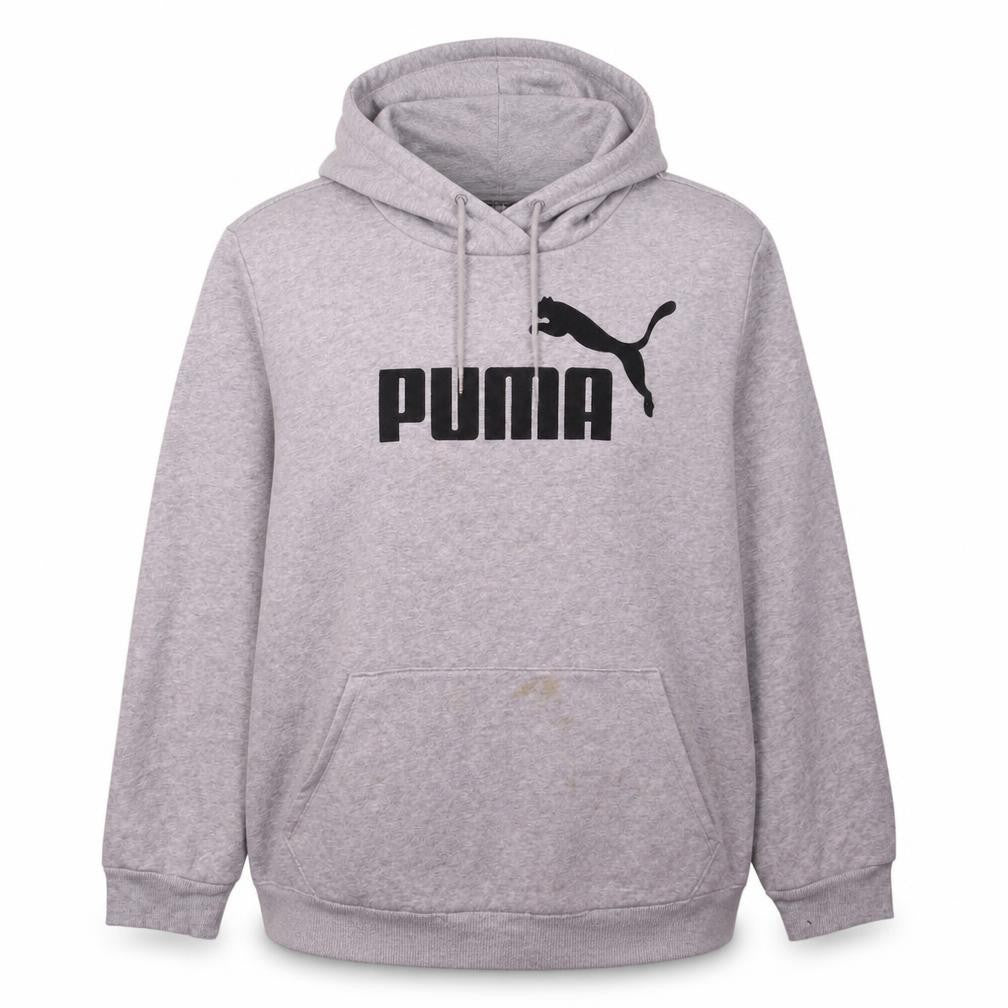 Puma Women’s Grey Logo Pullover Hoodie Size XL Fleece Casual