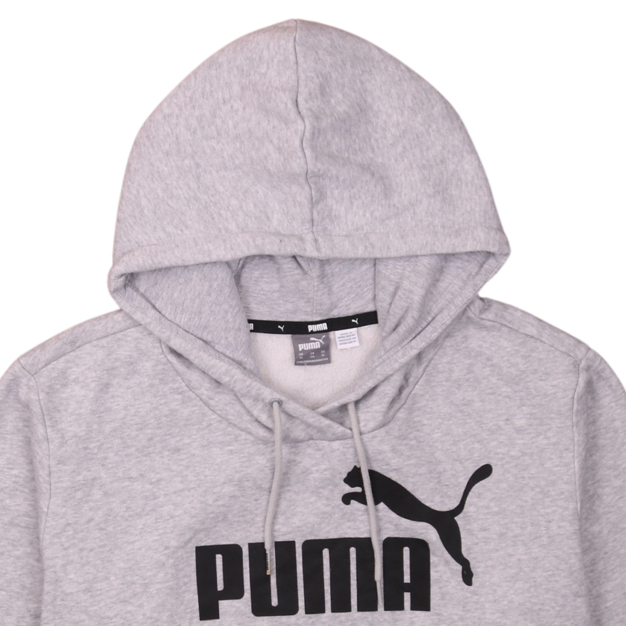 Puma Women’s Grey Logo Pullover Hoodie Size XL Fleece Casual