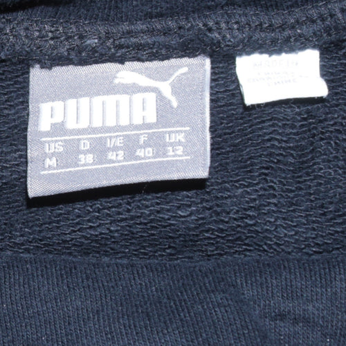 PUMA Women Black Size 12 Pullover Sweatshirt with Logo Graphic