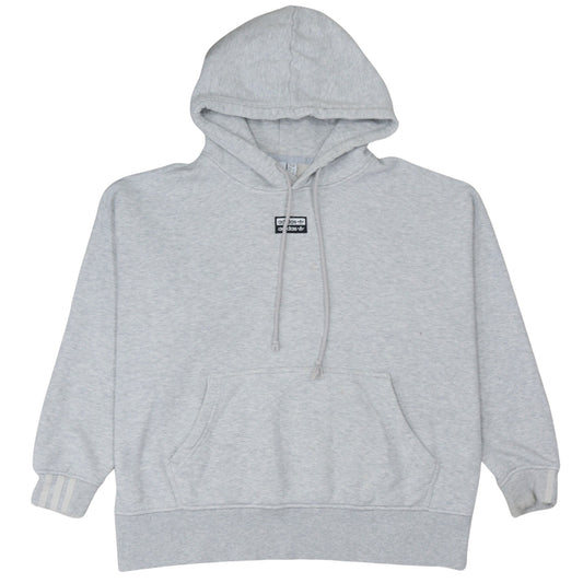 Adidas Women’s Grey Pullover Hoodie Size 16 Cotton Blend Casual