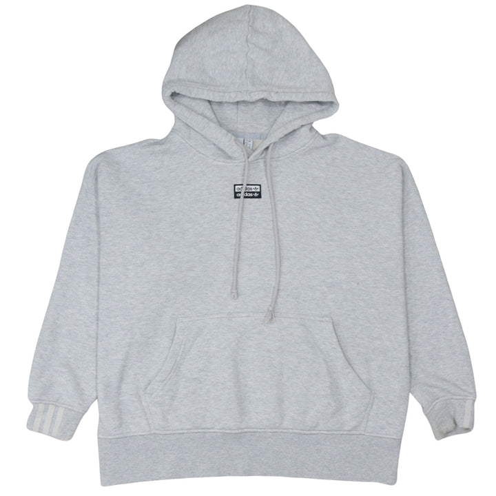 Adidas Women’s Grey Pullover Hoodie Size 16 Cotton Blend Casual