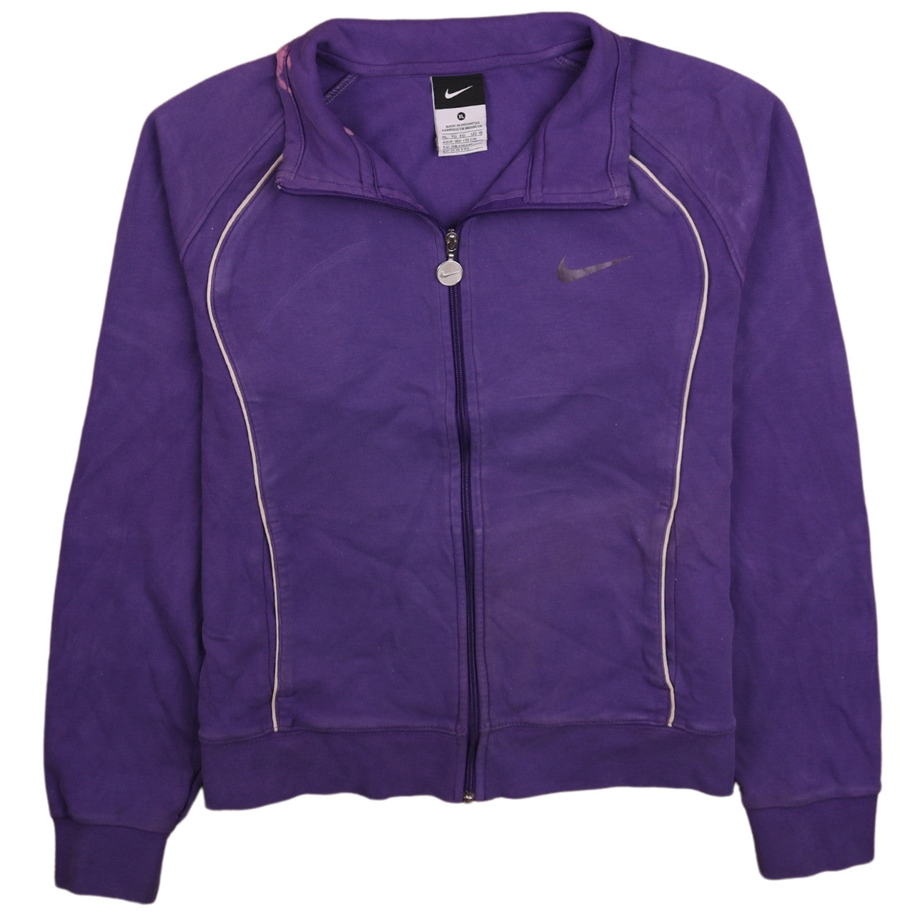 Nike Teens Purple Track Jacket Full Zip Activewear Size 14