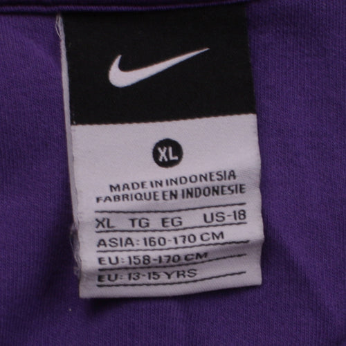 Nike Teens Purple Track Jacket Full Zip Activewear Size 14