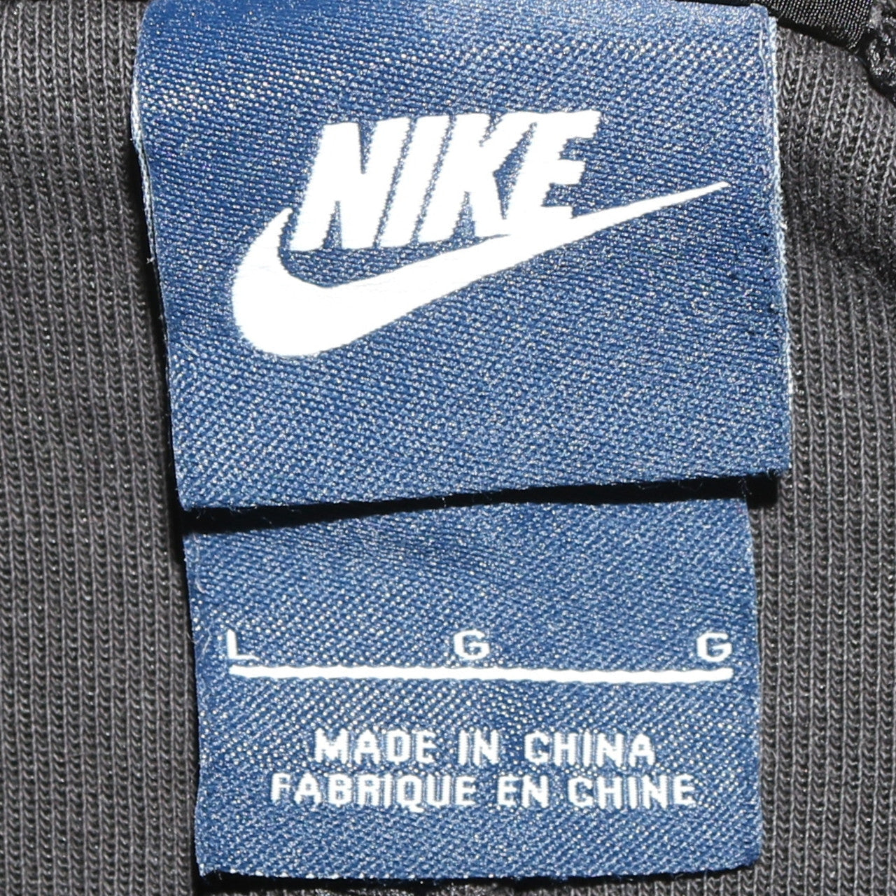 Nike Womens Black Pullover Sweatshirt L Logo Drawstring Hem