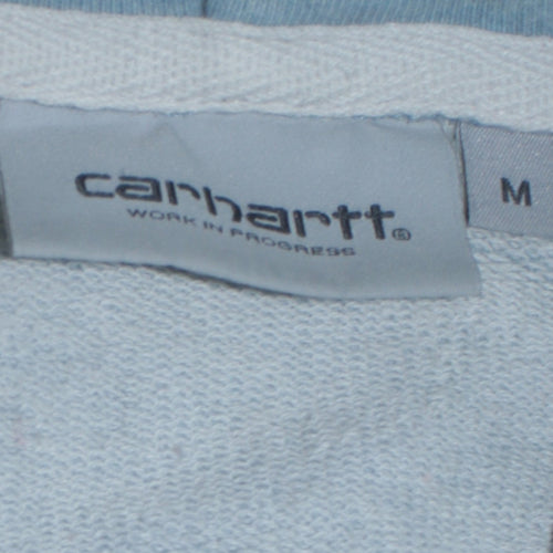 Carhartt Men’s Blue Pullover Hoodie M Regular Fit Cotton Blend