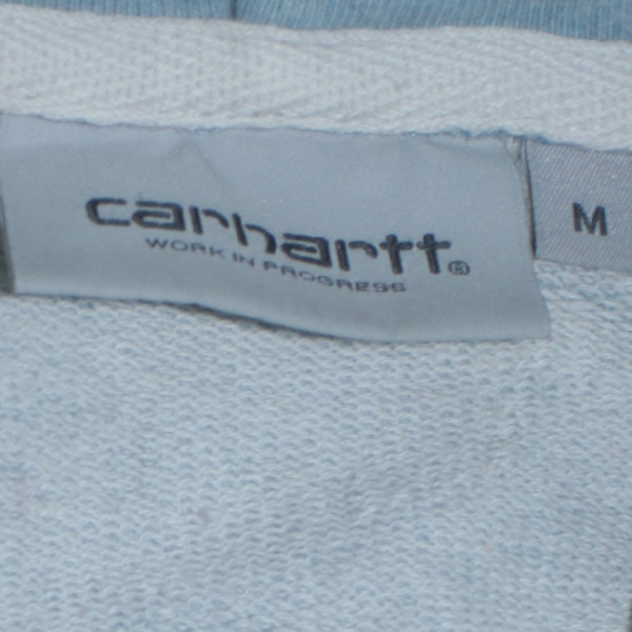 Carhartt Men’s Blue Pullover Hoodie M Regular Fit Cotton Blend