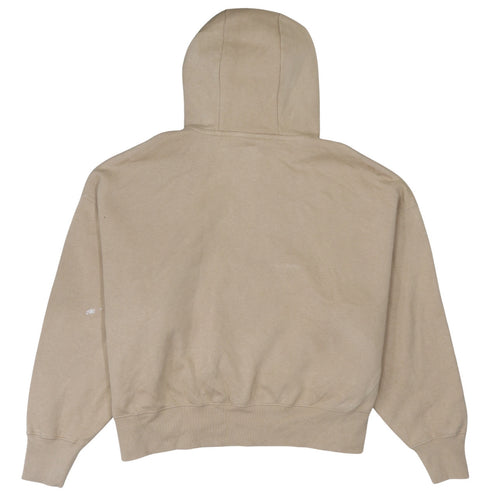 Nike Women Beige Small Pullover Hoodie Cotton Blend Casual
