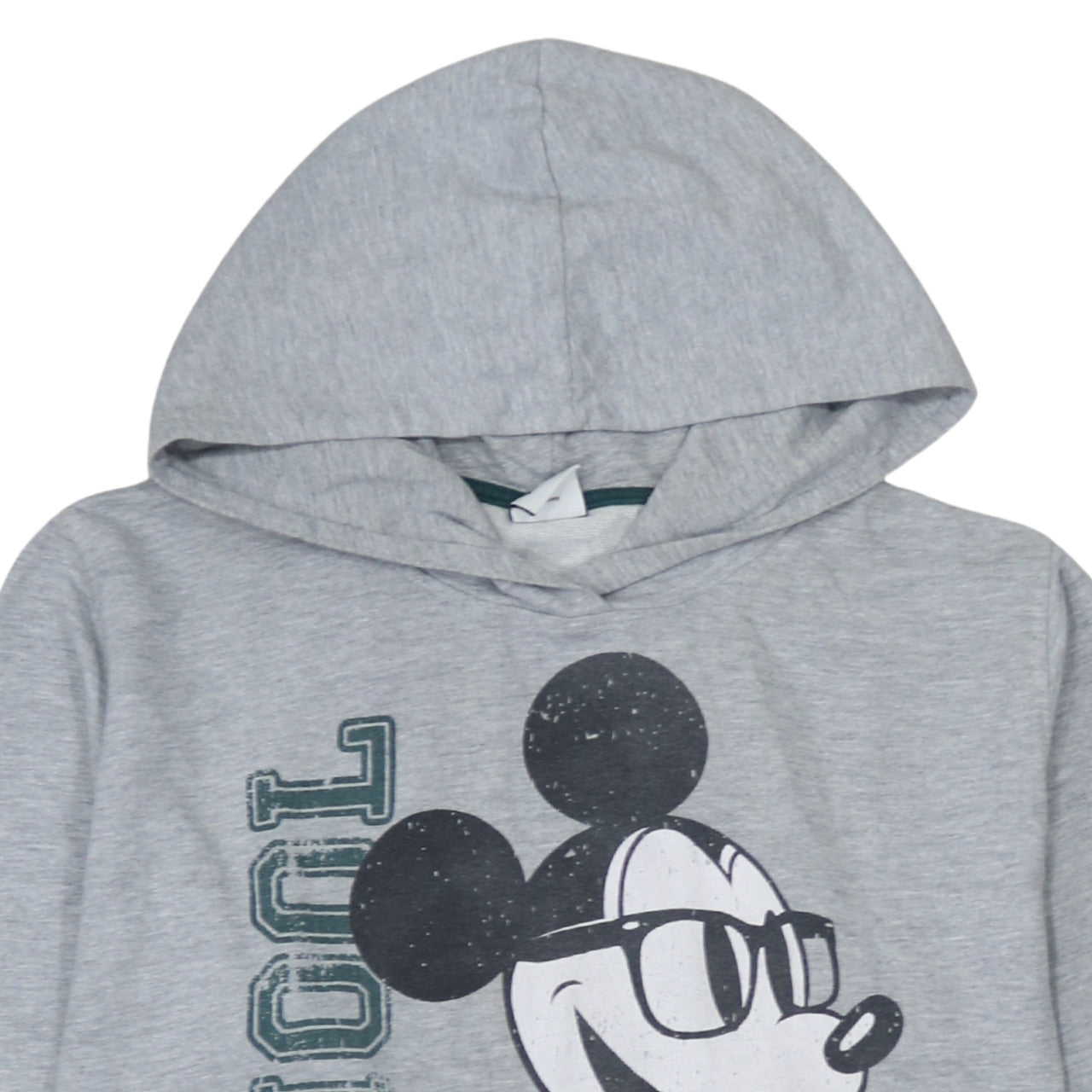 Disney Women's Grey Mickey Mouse 'Old School' Pullover Hoodie Size M
