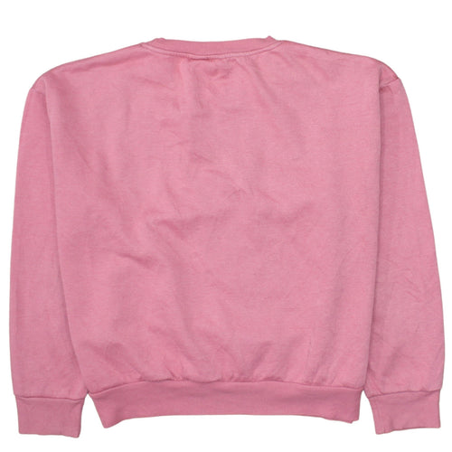 Disney Women Pink Minnie Mouse Sweatshirt Size L Crew Neck Pullover
