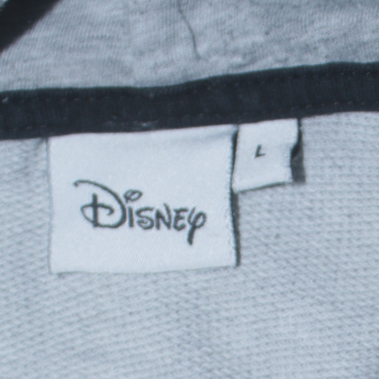 Disney Women Grey Minnie Mouse Hoodie Size L Pullover Cotton Blend