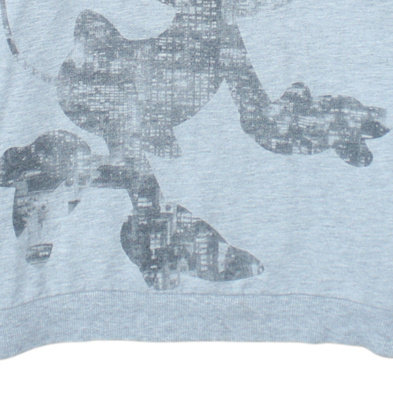 Disney Women Grey Minnie Mouse Hoodie Size L Pullover Cotton Blend