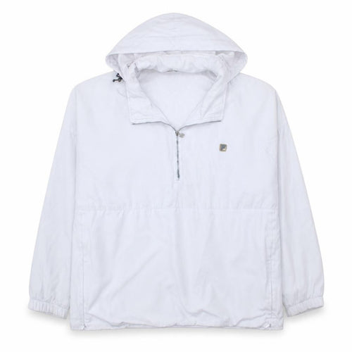 Fila Women’s White Hooded Anorak Jacket Size 14 Lightweight Zip