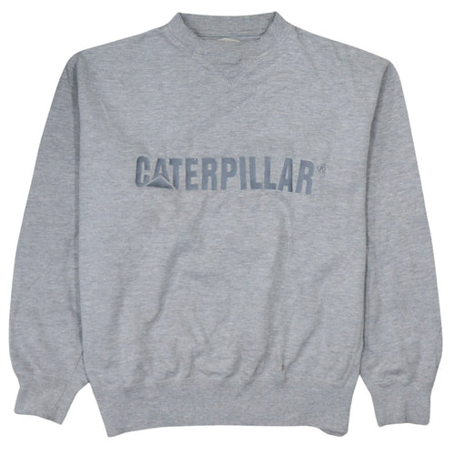 Caterpillar Men's Grey Pullover Sweatshirt L Regular Fit