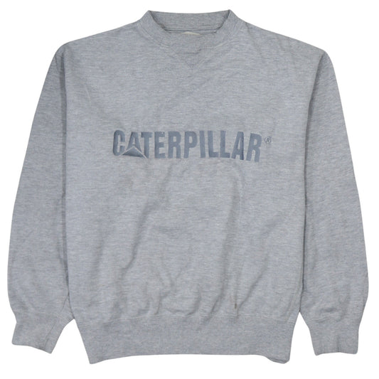 Caterpillar Men's Grey Pullover Sweatshirt L Regular Fit
