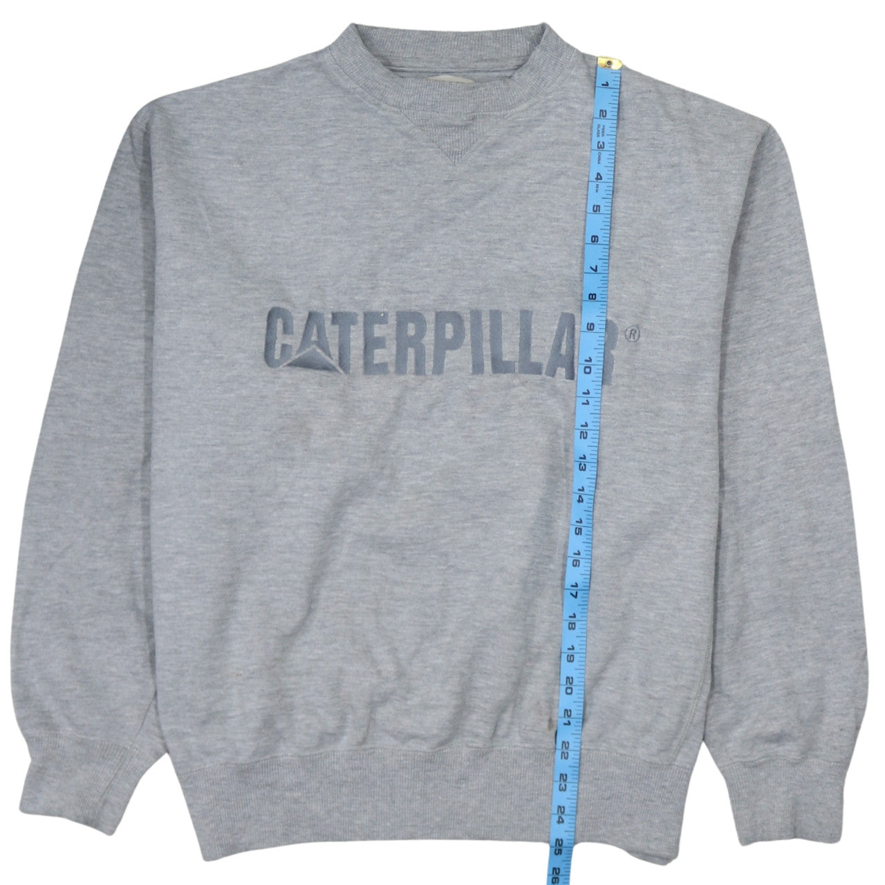 Caterpillar Men's Grey Pullover Sweatshirt L Regular Fit