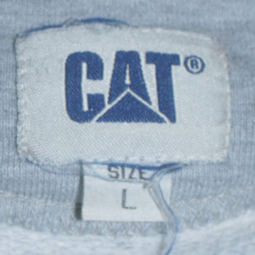 Caterpillar Men's Grey Pullover Sweatshirt L Regular Fit