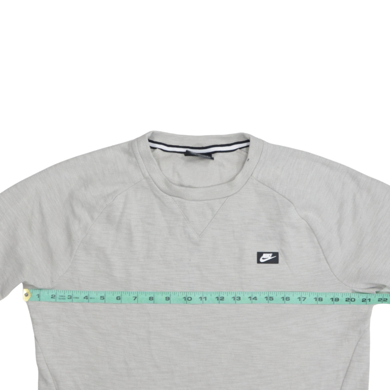 Nike Men Grey Crew Neck Pullover Sweatshirt Medium