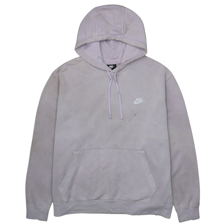 Nike Womens Lilac Pullover Hoodie XXL Relaxed Fit Cotton Blend