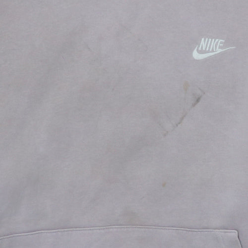 Nike Womens Lilac Pullover Hoodie XXL Relaxed Fit Cotton Blend
