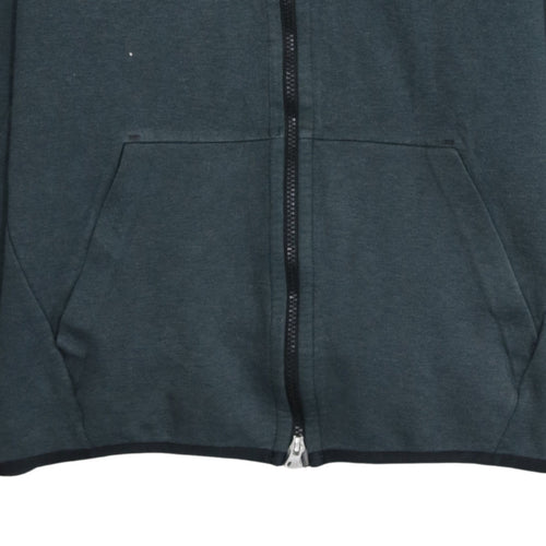 Nike Men's Green Full Zip Hoodie Size M Lightweight Sportswear
