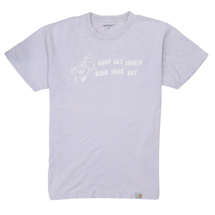 Carhartt Men's White Funny Graphic Cotton T-Shirt Size S