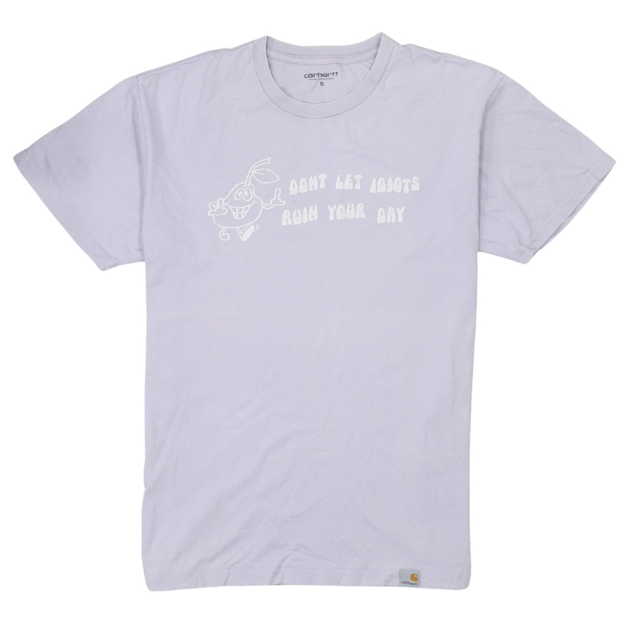 Carhartt Men's White Funny Graphic Cotton T-Shirt Size S