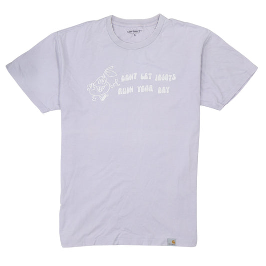 Carhartt Men's White Funny Graphic Cotton T-Shirt Size S