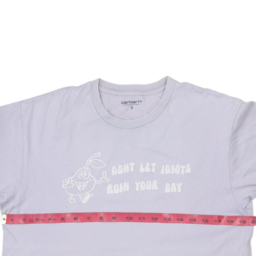 Carhartt Men's White Funny Graphic Cotton T-Shirt Size S