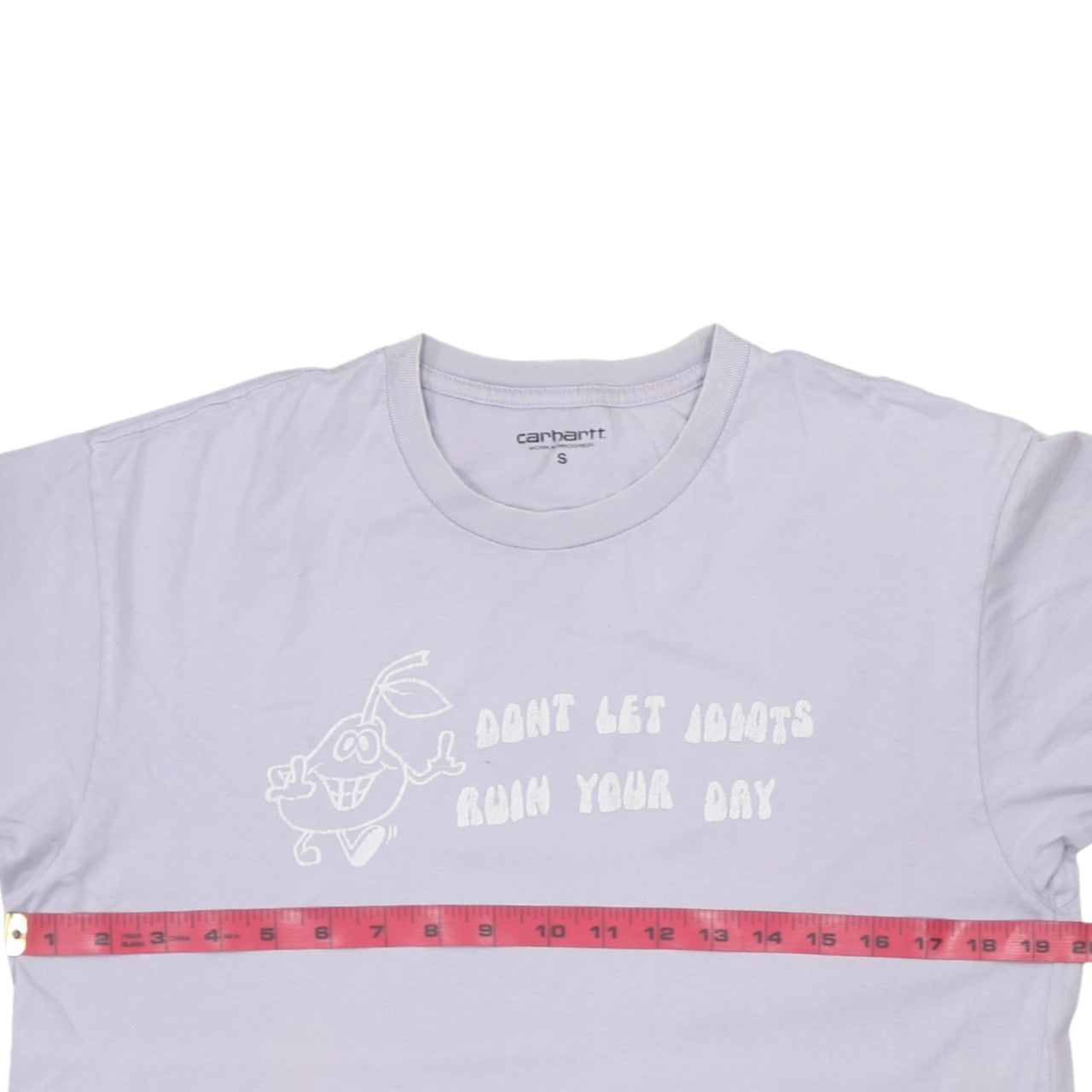 Carhartt Men's White Funny Graphic Cotton T-Shirt Size S
