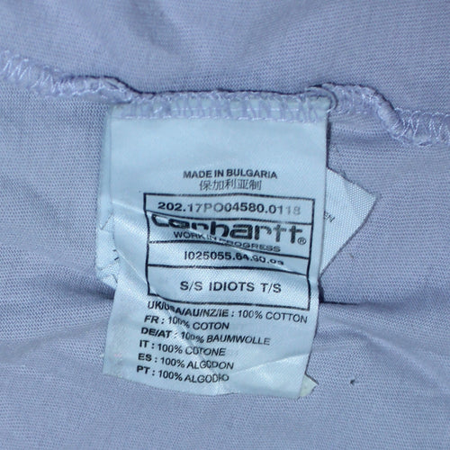 Carhartt Men's White Funny Graphic Cotton T-Shirt Size S