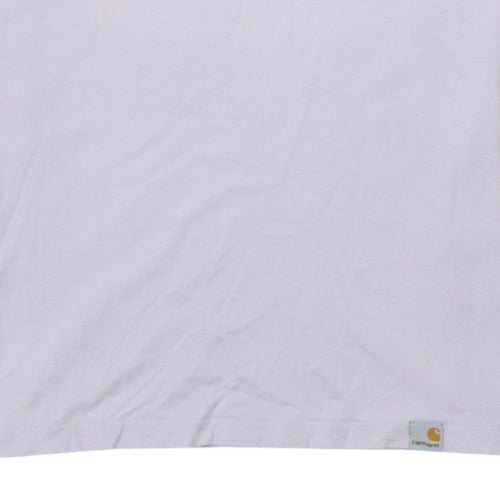 Carhartt Men's White Funny Graphic Cotton T-Shirt Size S