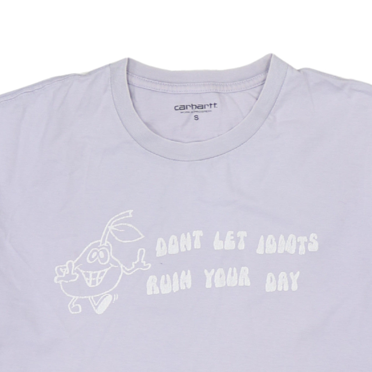 Carhartt Men's White Funny Graphic Cotton T-Shirt Size S