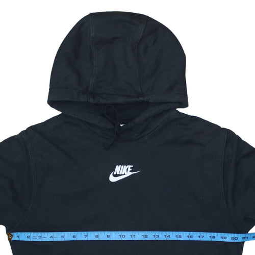 Nike Men's Black Pullover Hoodie S Regular Fit Fleece Sportswear