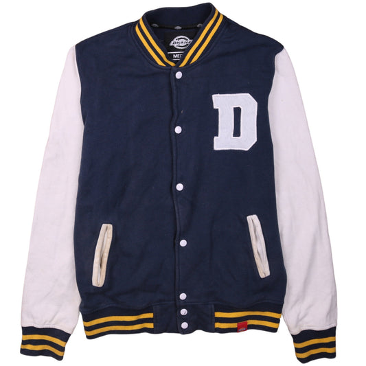 Dickies Men's Blue Varsity Jacket M College Style Cotton