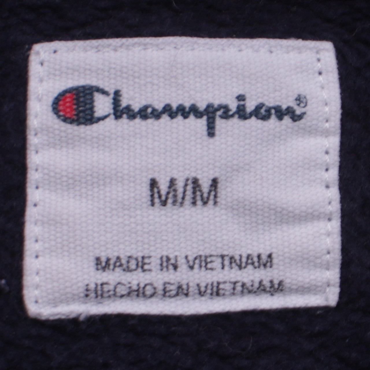 Champion Men's Blue Pullover Hoodie M Logo Fleece Sportswear